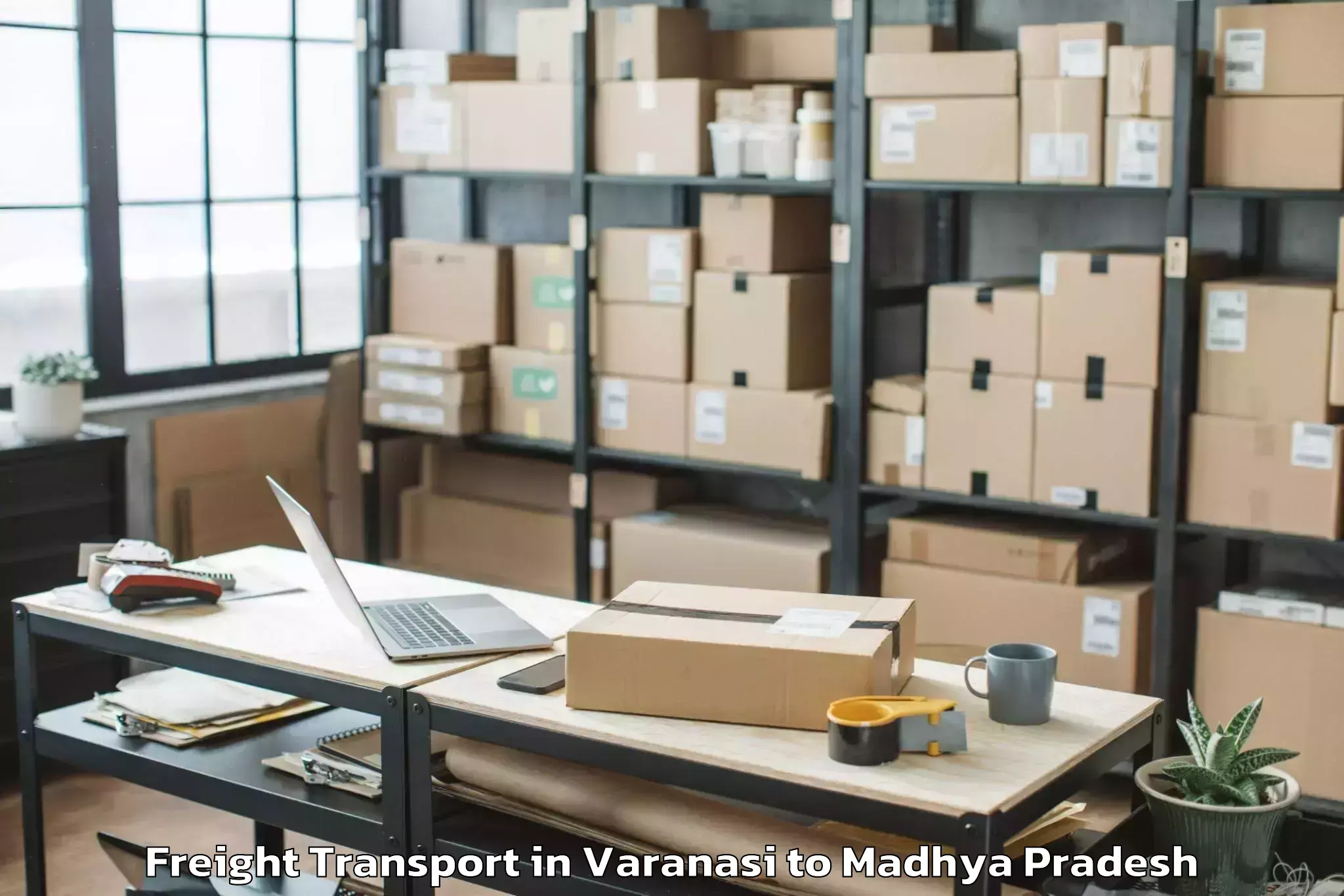 Affordable Varanasi to Sehore Freight Transport